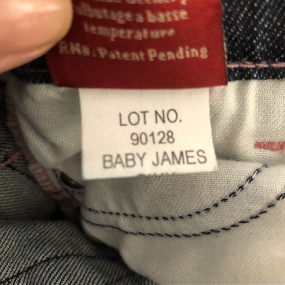 Dry Age Jeans baby james jeans pink crystal bandit Size 4 bling - Picture 5 of 12